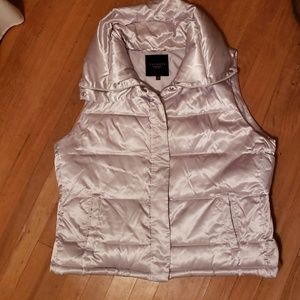 Silk down vest